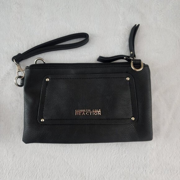 Black Kenneth Cole Reaction Wristlet or Crossbody - Picture 2 of 9